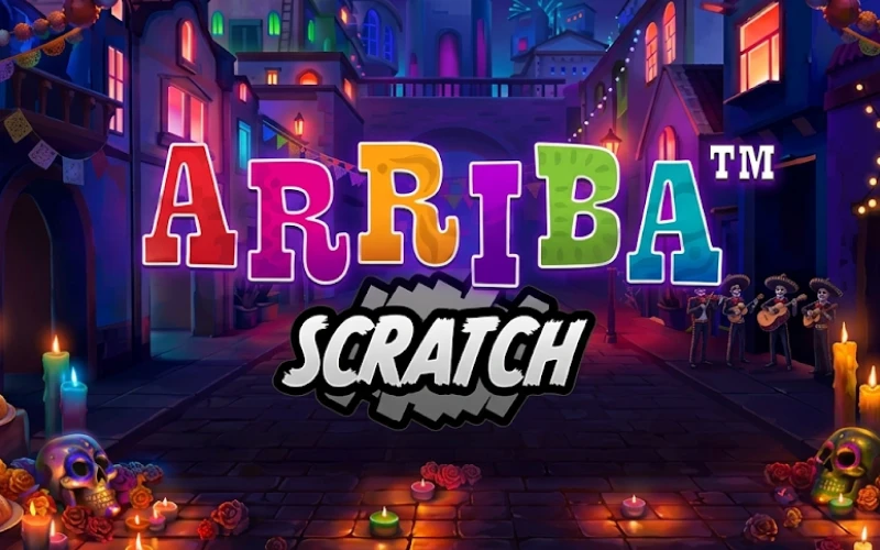 Turn over winning symbols in Arriba Scratch casino game at Dafabet.