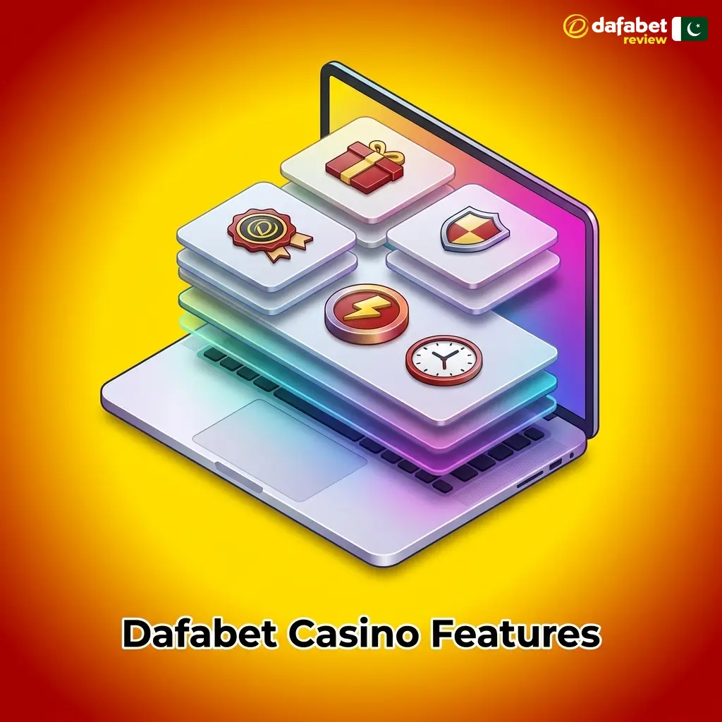 Dafabet Casino features including mobile app, payment options, game providers, customer support, and responsible gambling tools