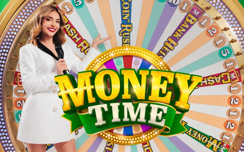 Watch the big wheel turn in Money Time casino live game at Dafabet.