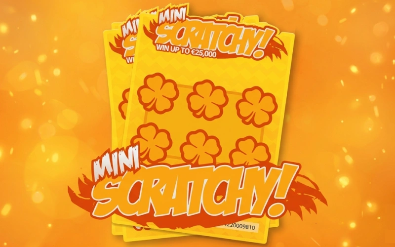 Scratch and reveal prizes in Scratchy Mini casino game at Dafabet.