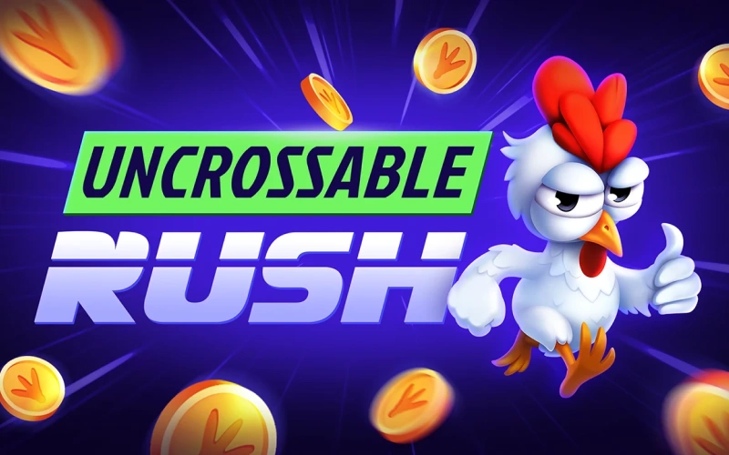 Cross the line safely in Uncrossable Rush casino game at Dafabet.
