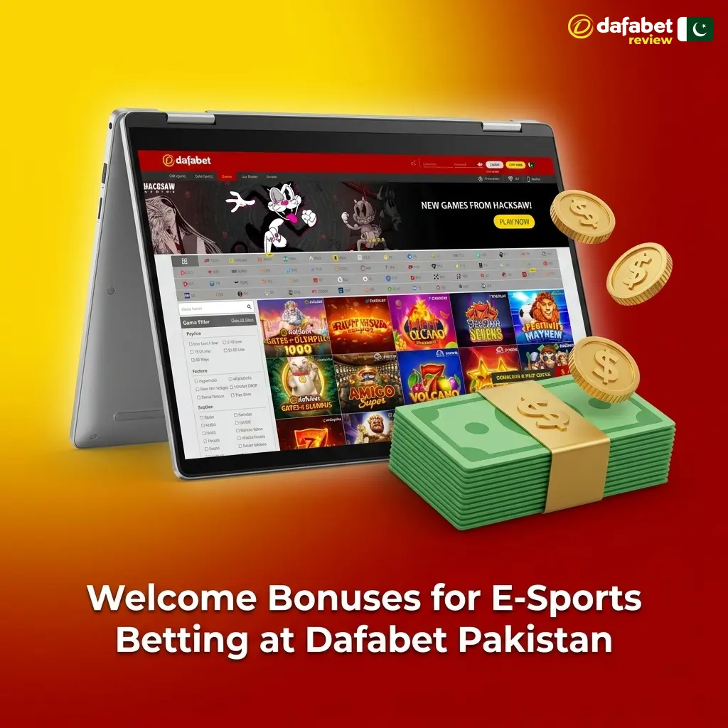 Dafabet Pakistan 100% welcome bonus up to PKR 40,000 for esports betting on new player first deposit
